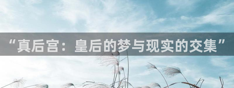 下载樱花动漫的软件：“真后宫：皇后的梦与现实的交集”